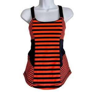 Lululemon Womens Work It Out Tank Luon Size 6 Training Yoga Running Workout